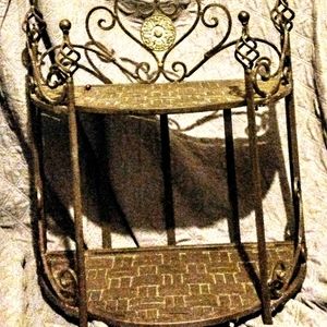 Decorative iron shelf